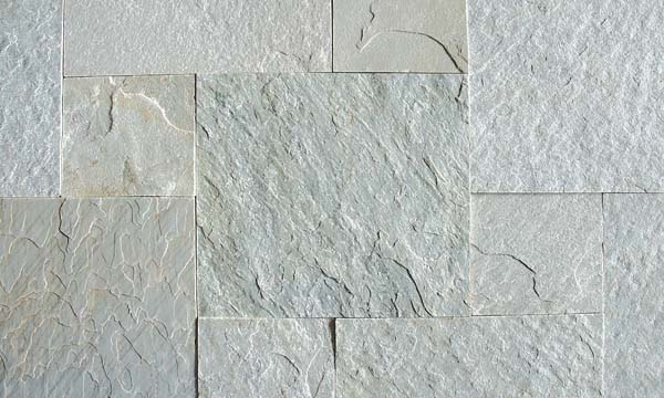 Himachal white Sawn Edges and Natural Surface Tiles